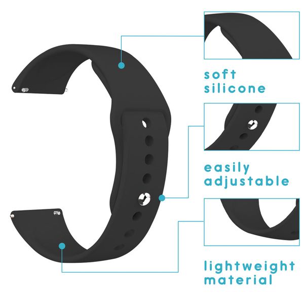 imoshion Bracelet silicone Amazfit GTS / BIP - Noir