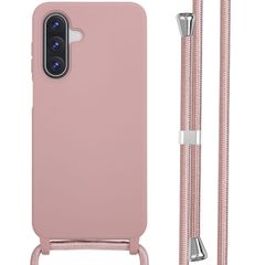 imoshion Coque en silicone avec cordon Samsung Galaxy A17 (5G) - Sand Pink