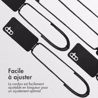 imoshion Coque de couleur avec cordon amovible Samsung Galaxy A36 / A56 - Noir