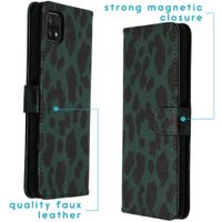 imoshion Coque silicone design Galaxy A22 (5G) - Green Leopard