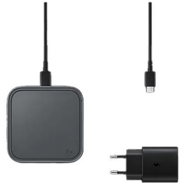 Samsung ﻿Wireless Charger Pad - Chargeur sans fil - Avec adaptateur et câble de charge - 15 Watt - Noir