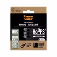 PanzerGlass Protection Caméra Hoops Optic Rings Samsung Galaxy S25 FE - Transparent