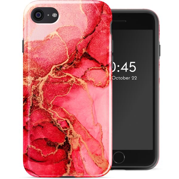 Selencia Coque arrière Vivid Tough iPhone SE (2022 / 2020) / 8 / 7 - Rosy Marble