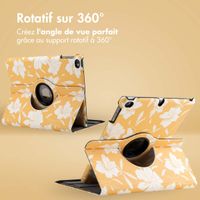 imoshion Coque tablette Design rotatif à 360° iPad 6 (2018) / iPad 5 (2017) / Air 2 (2014) / Air 1 (2013)- Yellow Flowers