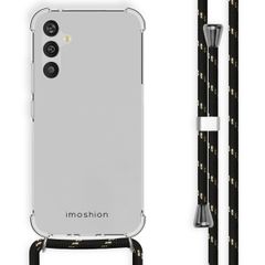 imoshion Coque avec cordon Samsung Galaxy A34 (5G) - Noir / Dorée