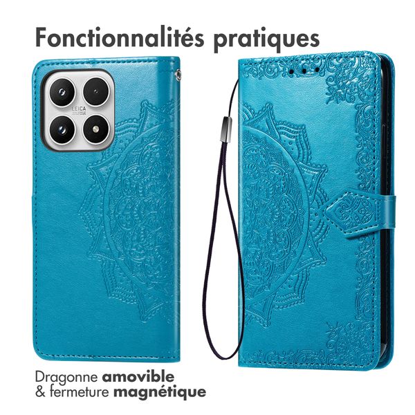 imoshion Etui de télephone Mandala Xiaomi 17 - Turquoise