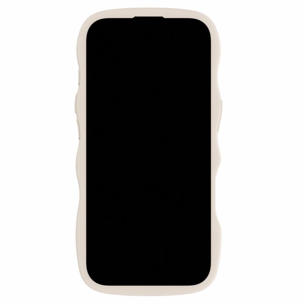 Holdit Coque Wavy iPhone 16 Pro Max - Light Beige / Transparent