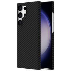 Accezz Coque Kevlar MagSafe Samsung Galaxy S23 Ultra - Noir