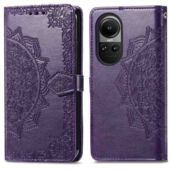 imoshion Etui de téléphone portefeuille Mandala Oppo Reno 10 / 10 Pro - Violet