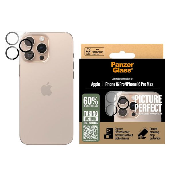 PanzerGlass PicturePerfect Protection d'objectif de caméra iPhone 16 Pro / 16 Pro Max