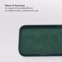 Selencia Étui portefeuille amovible Olyn avec MagSafe Apple iPhone 16e - Vert