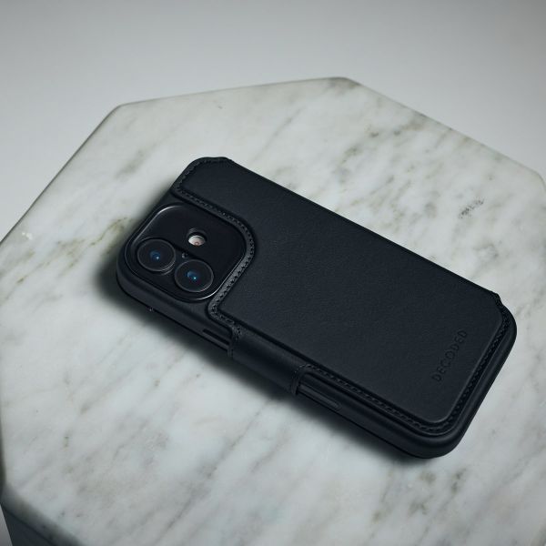 Decoded Portefeuille détachable 2 en 1 en cuir MagSafe Apple iPhone 17 Pro - Navy Shadow