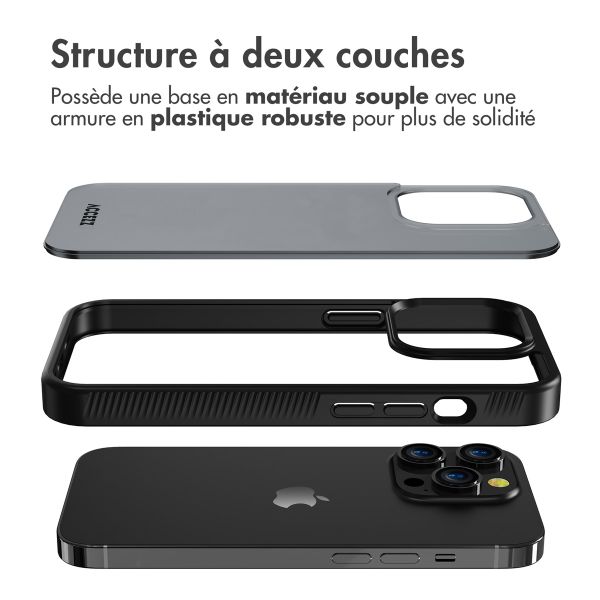 Accezz Coque Givrée Robuste iPhone 14 Pro - Noir