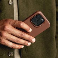 Decoded Coque en cuir MagSafe Apple iPhone 16 Pro - Tan