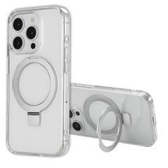 Accezz Coque Ring Stand avec MagSafe Apple iPhone 15 Pro - Transparent