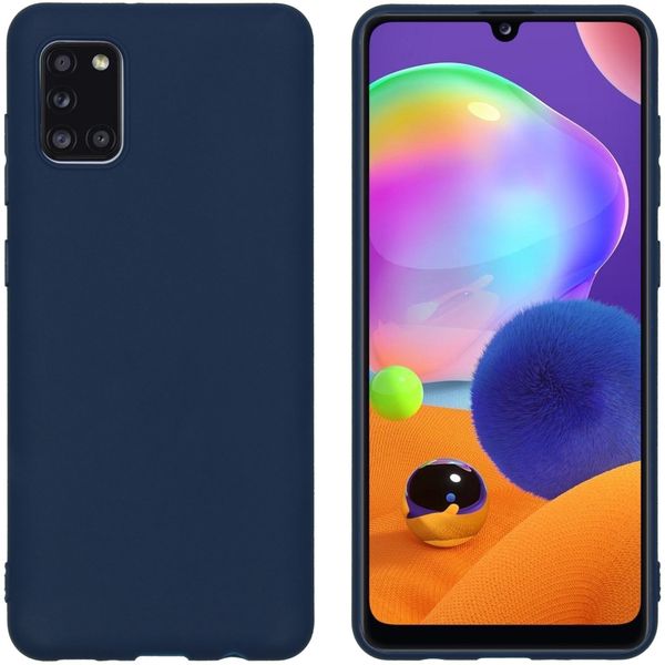 imoshion Coque Couleur Samsung Galaxy A31 - Bleu foncé