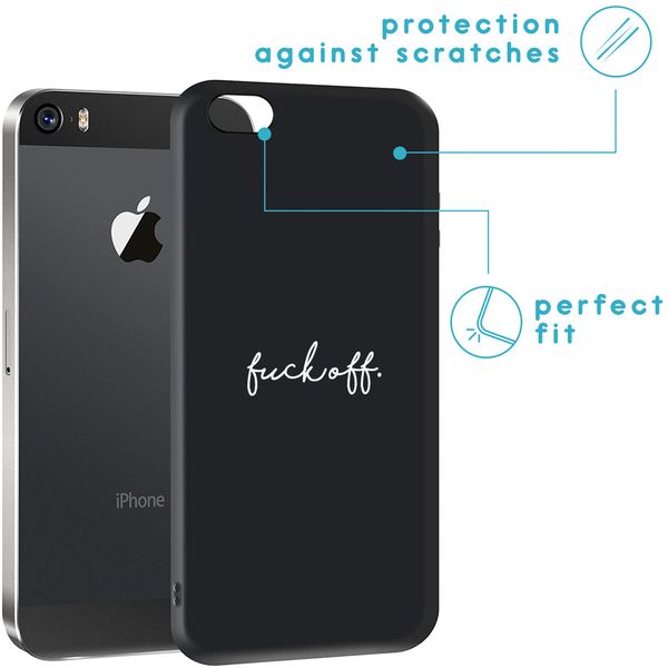 imoshion Coque Design iPhone 5 / 5s / SE - Fuck Off - Noir