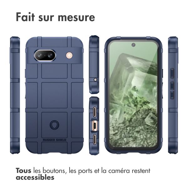 imoshion Coque Rugged Shield Google Pixel 8a - Bleu foncé
