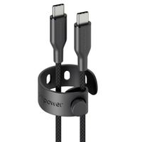 Empower by PanzerGlass Câble de recharge Racing USB-C vers USB-C - 60 W - 1.2 mètres - Space Black