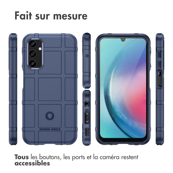 imoshion Coque Rugged Shield Samsung Galaxy A25 (5G) - Bleu foncé