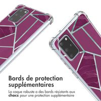 imoshion Coque Design avec cordon Samsung Galaxy S20 Plus - Bordeaux Graphic