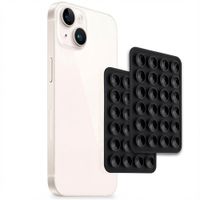 Selencia Pack de 2 Supports de téléphone à ventouse - Noir