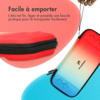 imoshion ﻿Etui Nintendo Switch - Etui pour la Nintendo Switch / Switch OLED - Bleu / Rouge