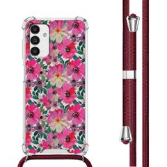 imoshion Coque Design avec cordon Samsung Galaxy A13 (5G) - Flower Water