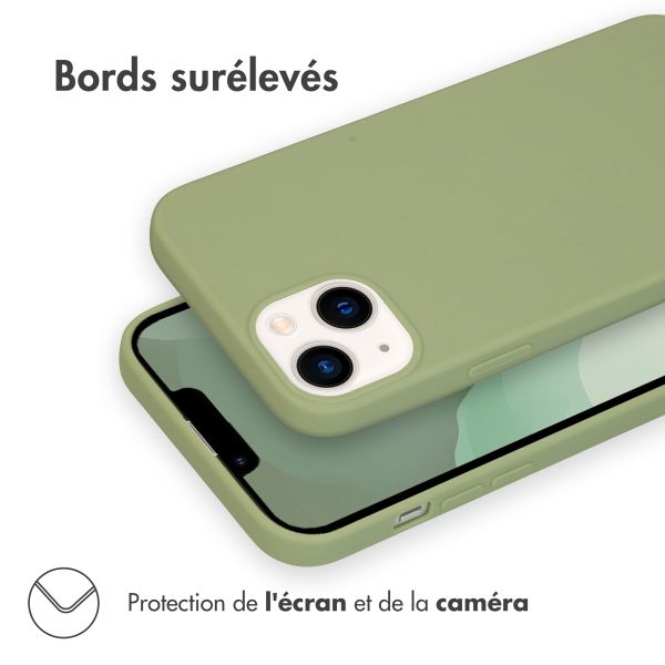 imoshion Coque Couleur Apple iPhone 14 Plus - Olive Green
