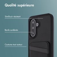 imoshion Coque arrière avec porte-cartes et support Samsung Galaxy A17 (5G) - Noir
