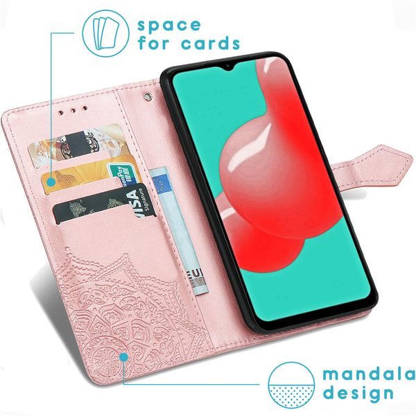 imoshion Etui de télephone Mandala Samsung Galaxy A32 (4G) - Rose Doré