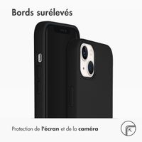 Accezz Coque Liquid Silicone Apple iPhone 13 - Noir
