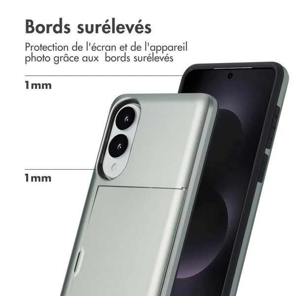 imoshion Coque arrière avec porte-cartes Samsung Galaxy S25 Edge - Vert