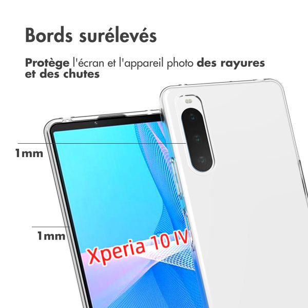 Accezz Coque Clear Sony Xperia 10 IV - Transparent