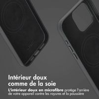 Accezz Étui de télephone portefeuille en cuir 2-en-1 avec MagSafe Apple iPhone 15 Pro Max - Onyx Black