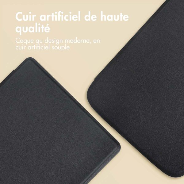 imoshion Étui de liseuse portefeuille Slim Soft Pocketbook InkPad Color 3 / InkPad 4 - Noir