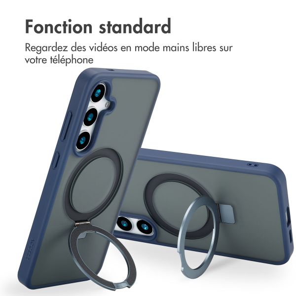 Accezz Coque Ring Stand avec MagSafe Samsung Galaxy S24 Plus - Blue