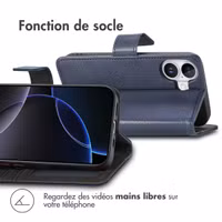 imoshion Étui de télephone portefeuille Apple iPhone 17 - Bleu foncé