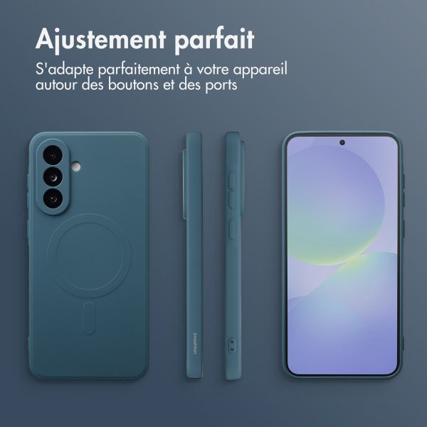 imoshion Coque Couleur avec MagSafe Samsung Galaxy A36 - Bleu foncé