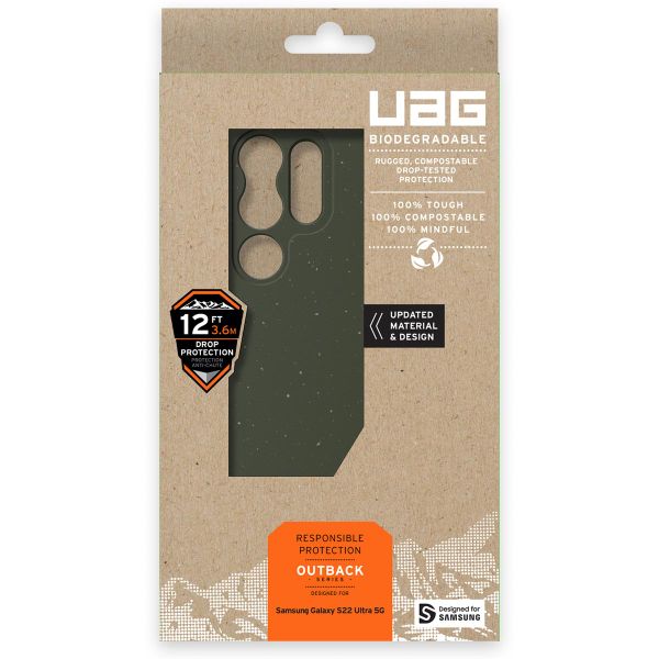 UAG Coque Outback Samsung Galaxy S22 Ultra - Olive