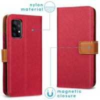 imoshion Étui de téléphone portefeuille Canvas Luxe Galaxy A72