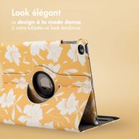 imoshion Coque tablette Design rotatif à 360° iPad 6 (2018) / iPad 5 (2017) / Air 2 (2014) / Air 1 (2013)- Yellow Flowers