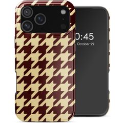 Selencia Coque arrière Vivid avec MagSafe Apple iPhone 17 Pro Max - Pied-de-Poule