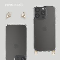 Selencia Coque arrière avec crochets amovibles Apple iPhone 15 Pro Max - Transparent