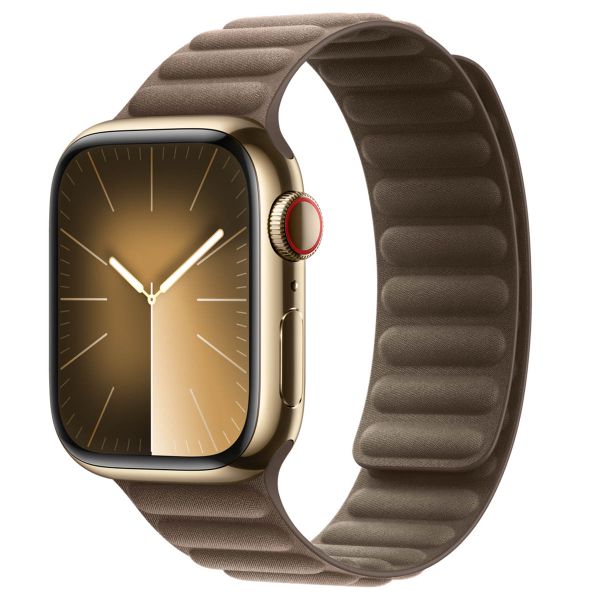 Apple Bracelet à maillons magnétique FineWoven Apple Watch Series 1-9 / SE - 38/40/41 mm / Series 10 - 42 mm - Taille S/M - Taupe