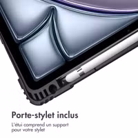 Accezz Coque tablette Rugged Trifold Apple iPad Air 11 pouces (2025) M3 / (2024) M2 / Air 5 (2022) / Air 4 (2020) - Bleu foncé