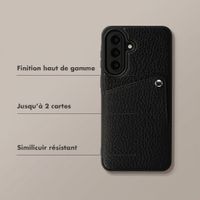 Selencia Coque Riva avec porte-cartes Samsung Galaxy A57 (5G) - Noir