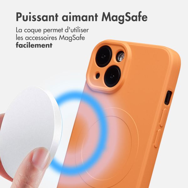 imoshion Coque Couleur avec MagSafe Apple iPhone 14 - Neon Orange