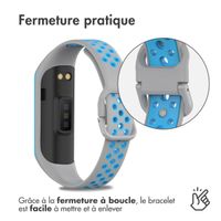 imoshion Bracelet sportif en silicone Samsung Galaxy Fit 2 - Gris / Bleu