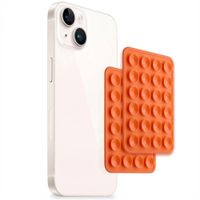 Selencia Pack de 2 Supports de téléphone à ventouse - Orange
